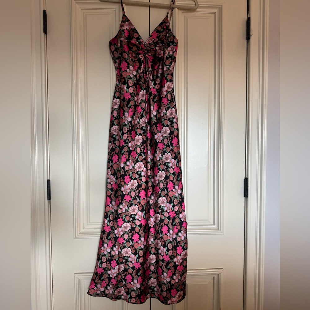 NEW! Vibrant Floral Spaghetti Strap Dress